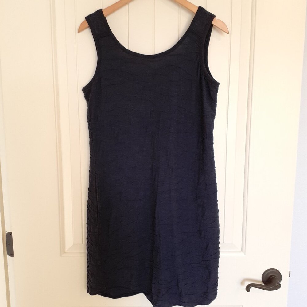 Toad&Co Samba Tide Tank Dress in Navy Blue Size L